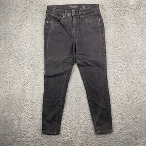 Lucky Brand Mid Rise Ankle Skinny Jeans Women's Size‎ 6/28A Black Denim